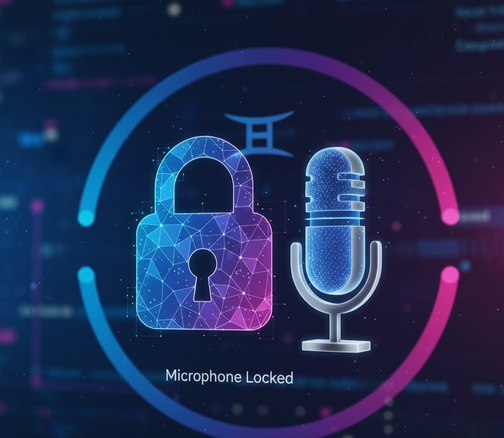 چطور میتوانیم قفل میکروفون جمینای را فعال کنیم