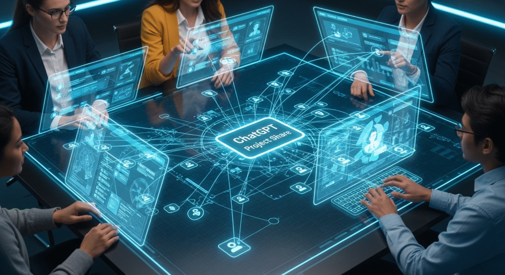 قابلیت اشتراک گذاری پروژه ها در ChatGPT