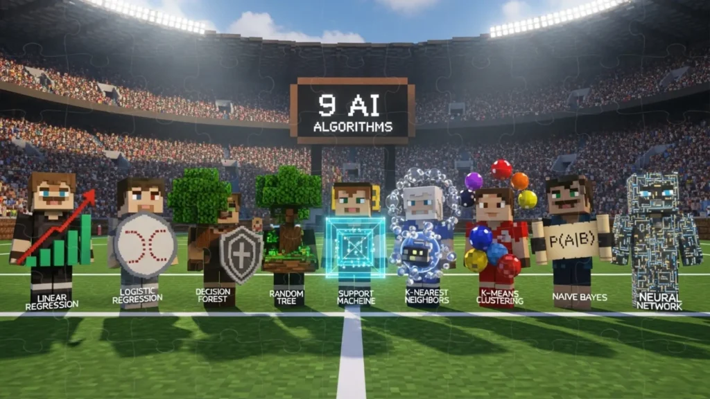 تصویر ۹ از الگوریتم های هوش مصنوعی کنار هم