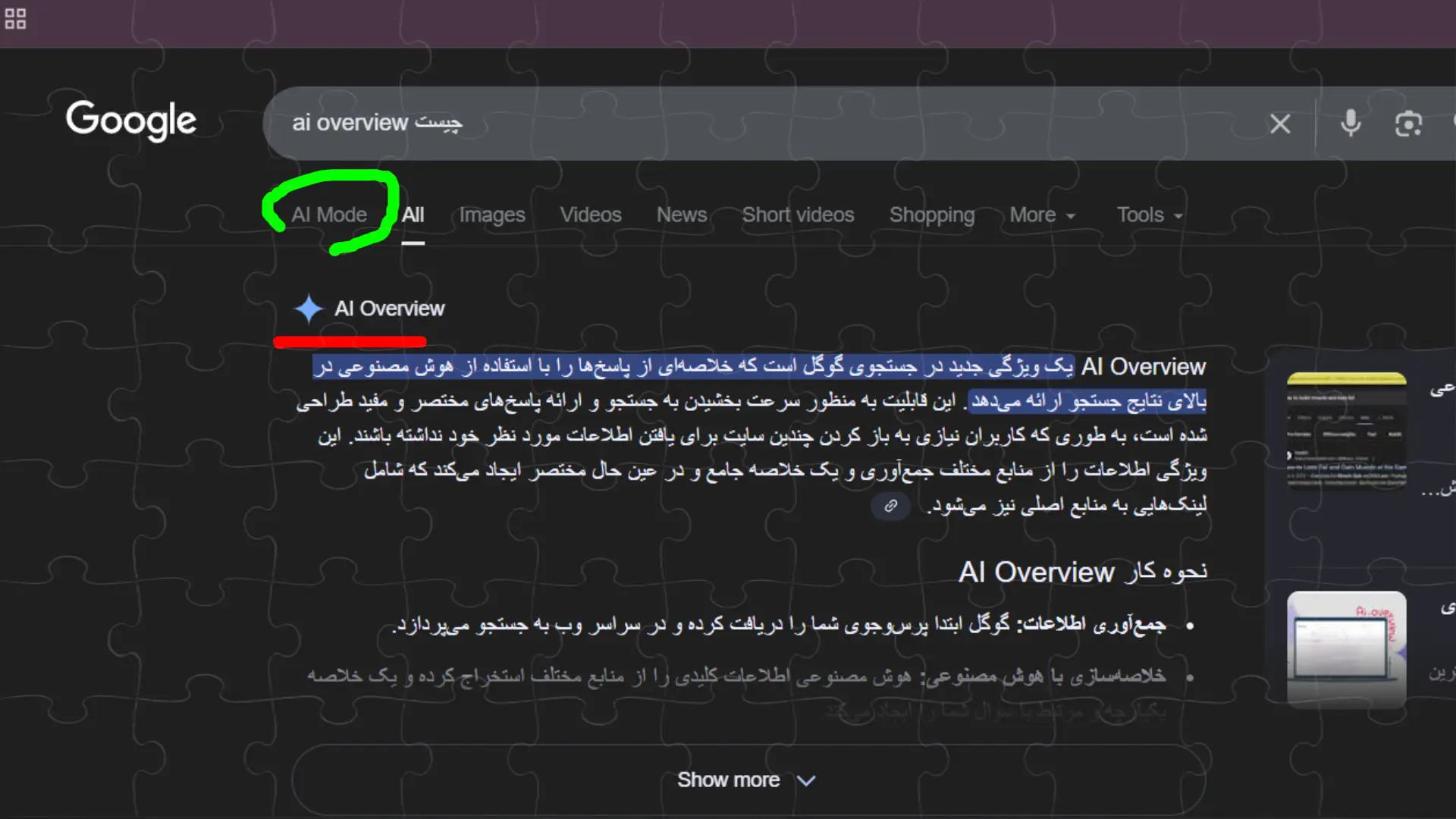 ai overview چیست