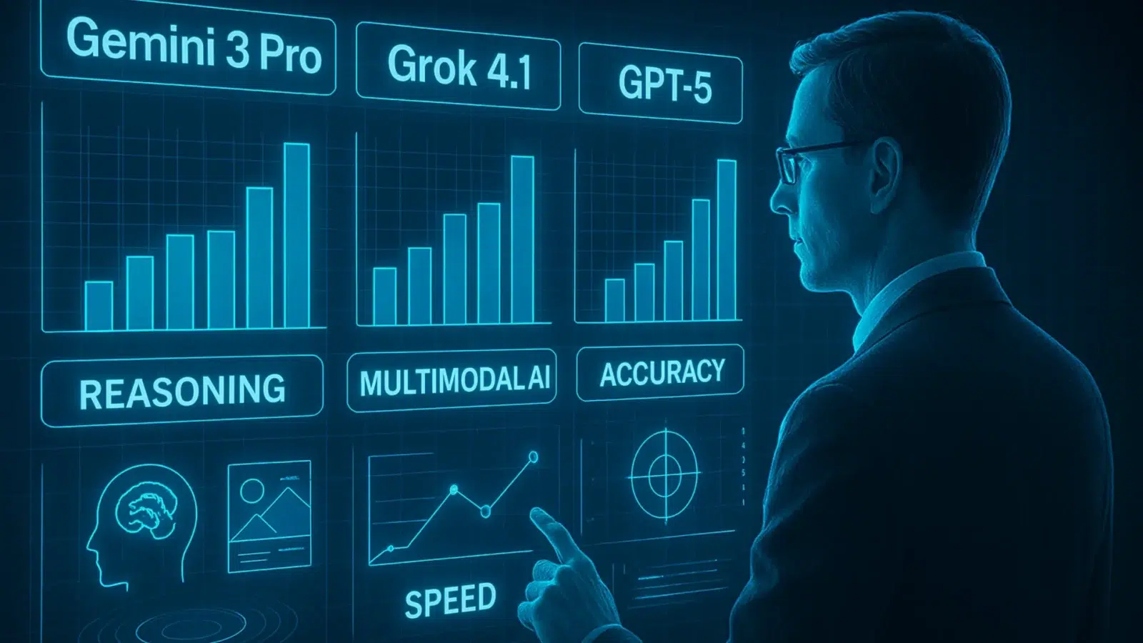 مقایسه Gemini 3 Pro با Grok 4.1، GPT-5 و Claude 3.7