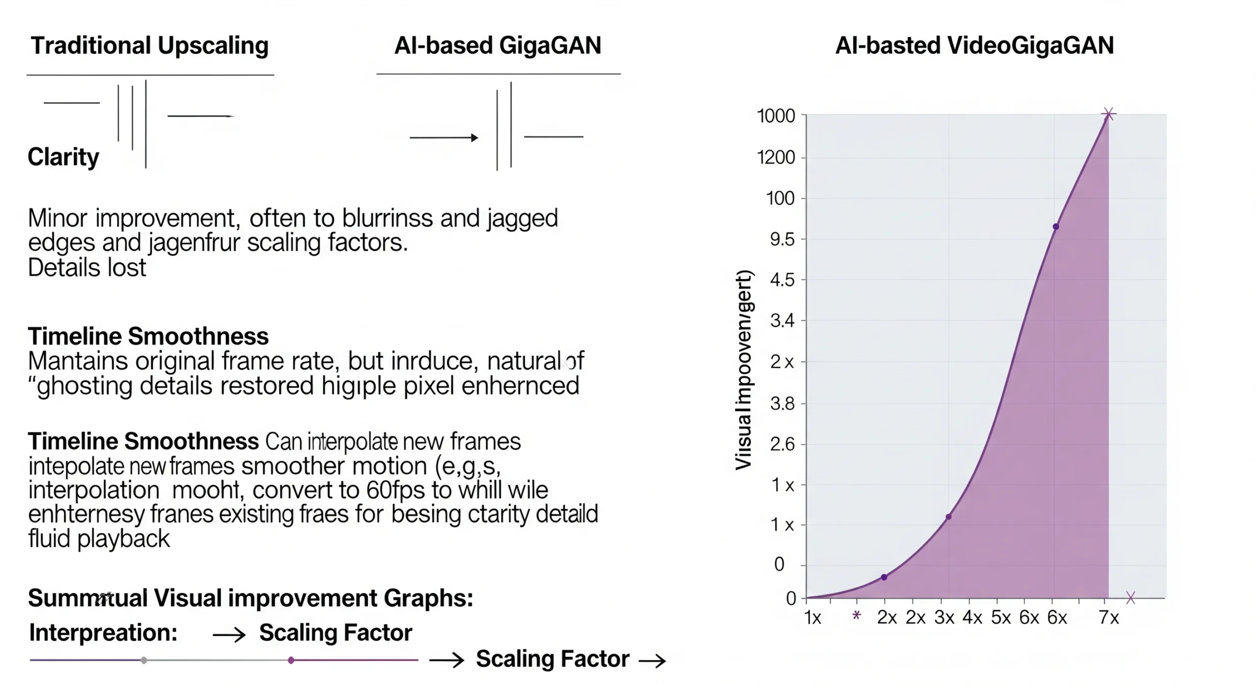Comparing VideoGigaGAN with traditional video quality enhancement methods