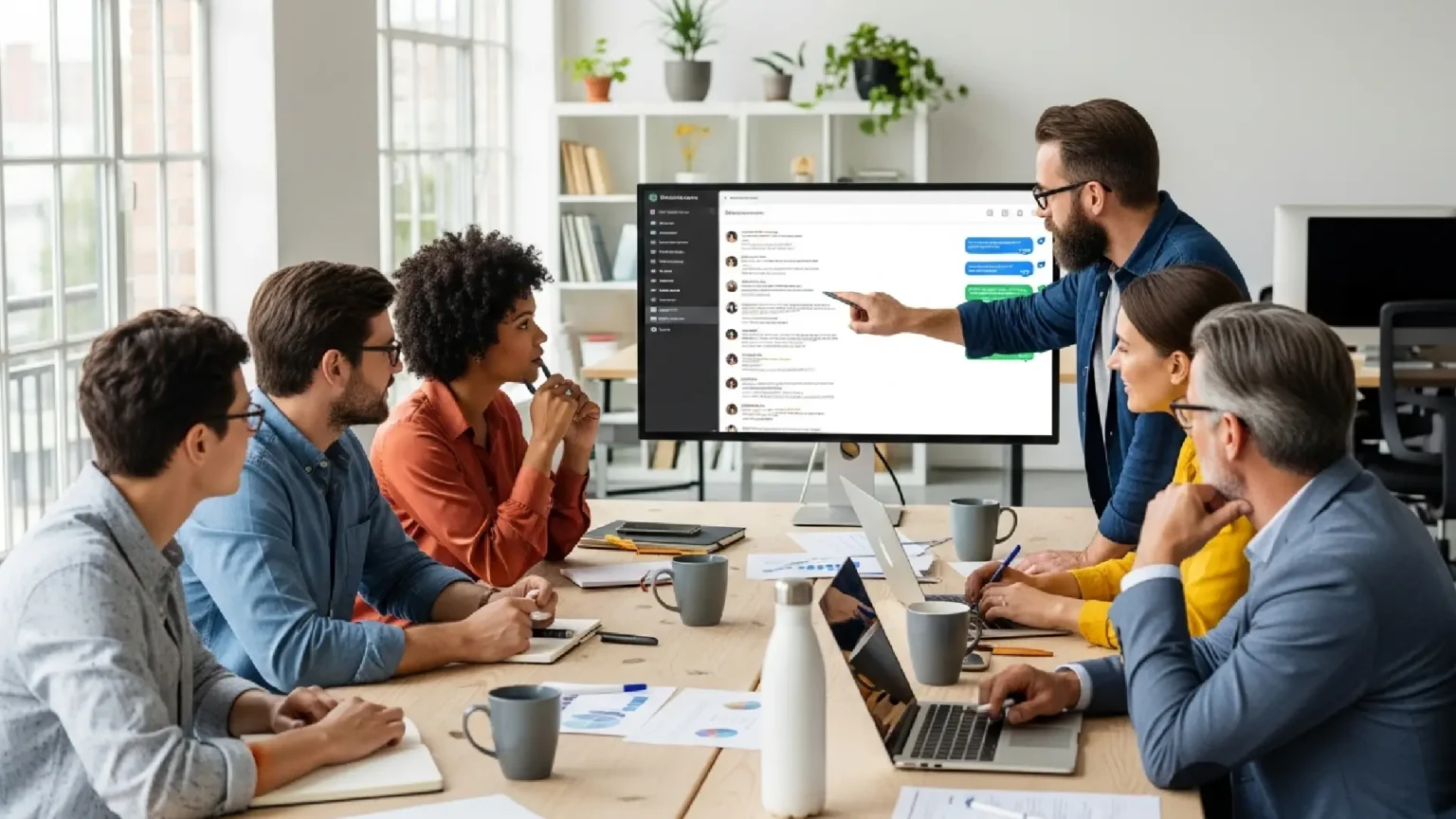 چت گروهی ChatGPT در یک محیط کاری تیمی