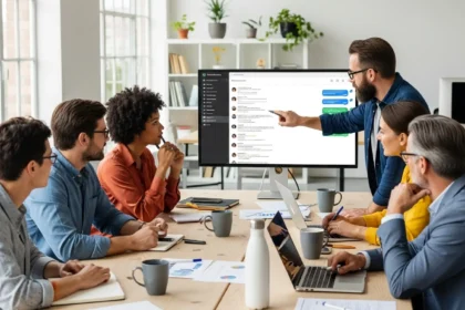 چت گروهی ChatGPT در یک محیط کاری تیمی