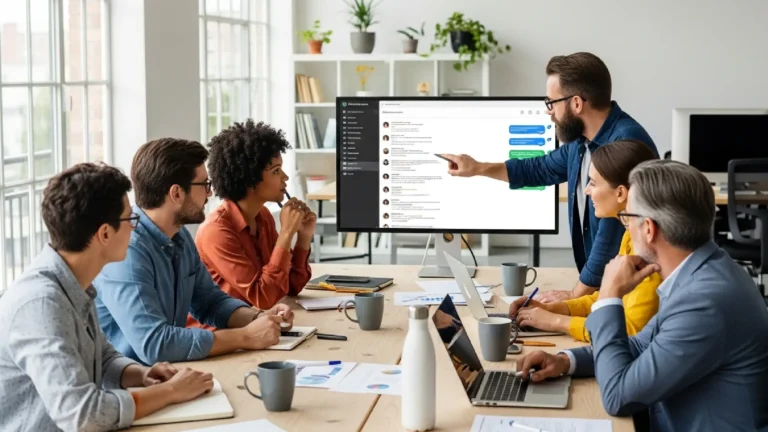 چت گروهی ChatGPT در یک محیط کاری تیمی