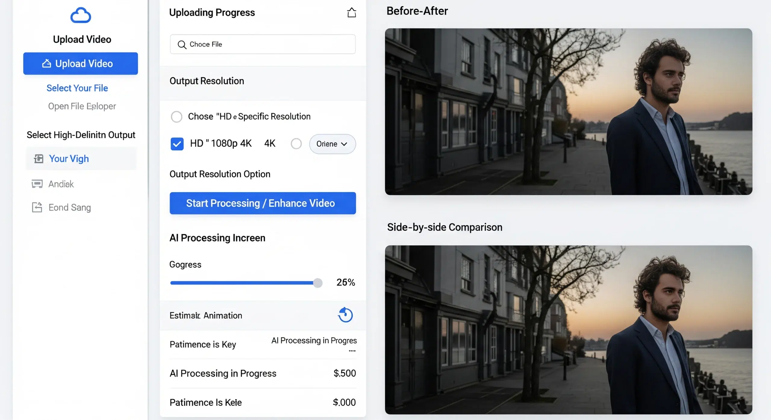 Practical steps to convert blurry video to HD using Adobe AI