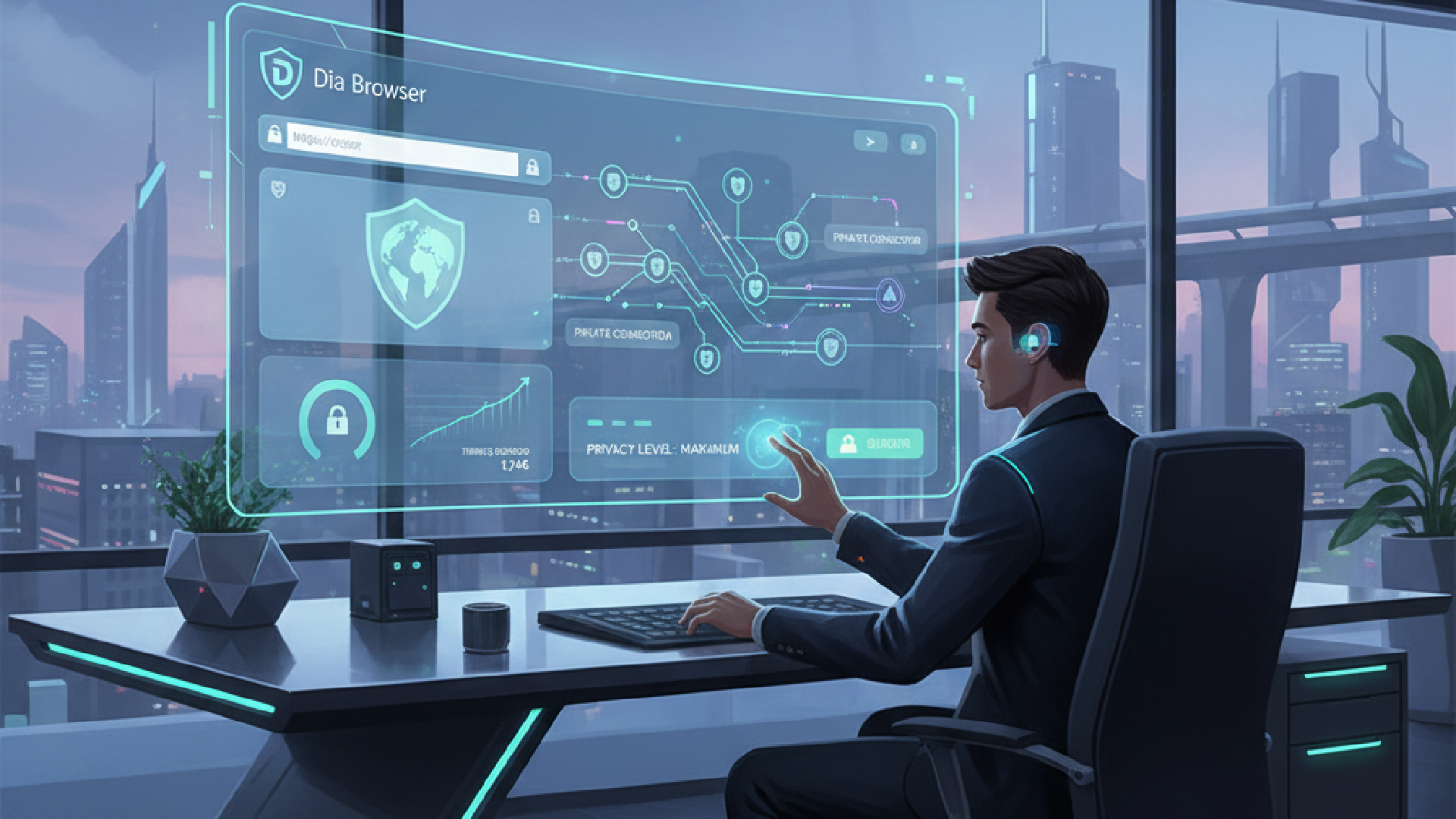 حریم خصوصی و امنیت در Dia