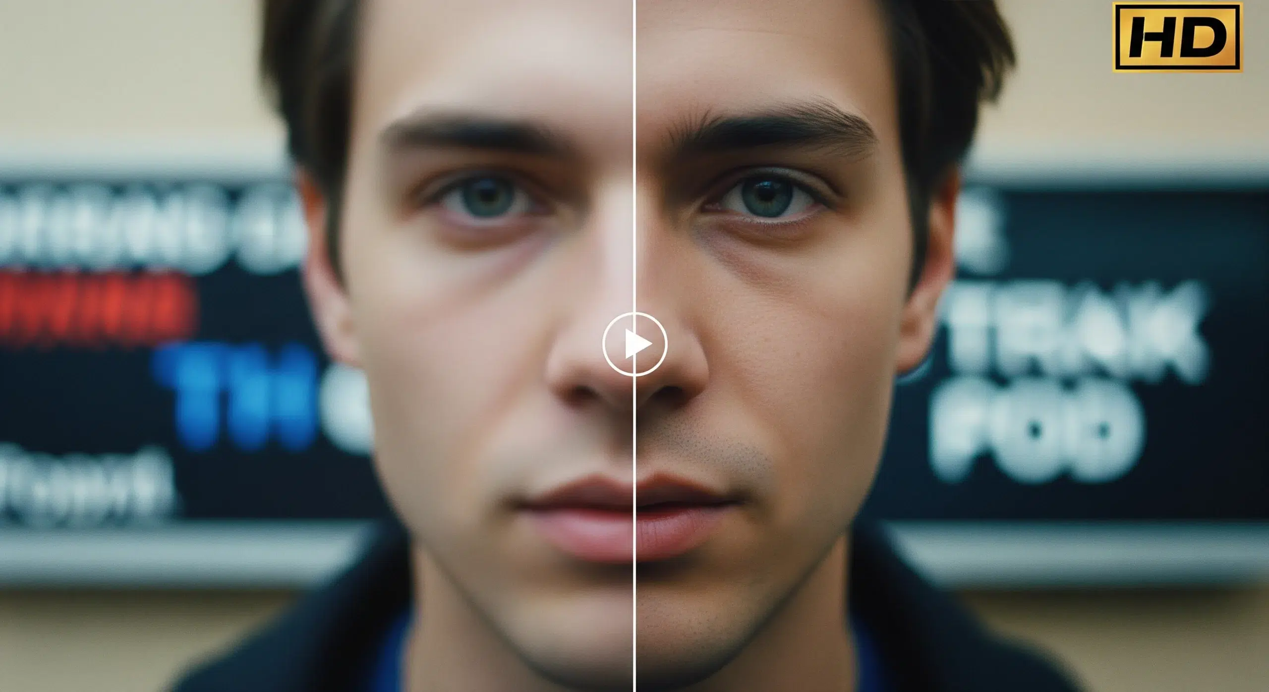 Real example of converting blurry video to HD