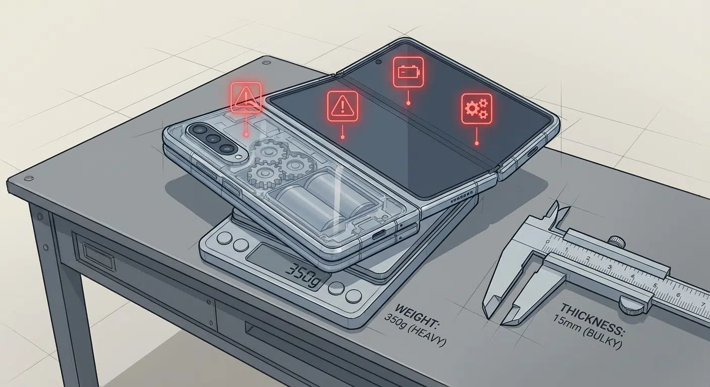 Disadvantages of triple-sided phones