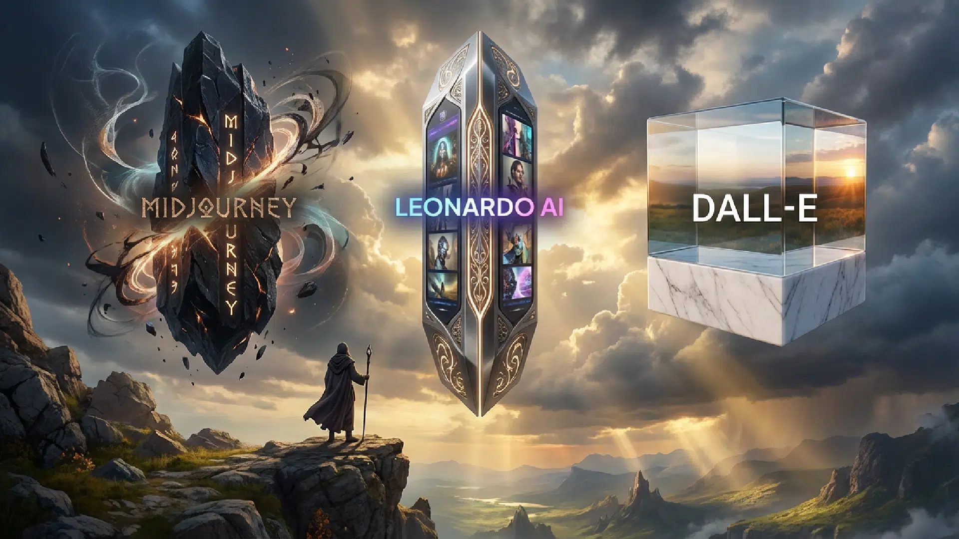 Leonardo AI comparison with main competitors: Midjourney and DALL-E