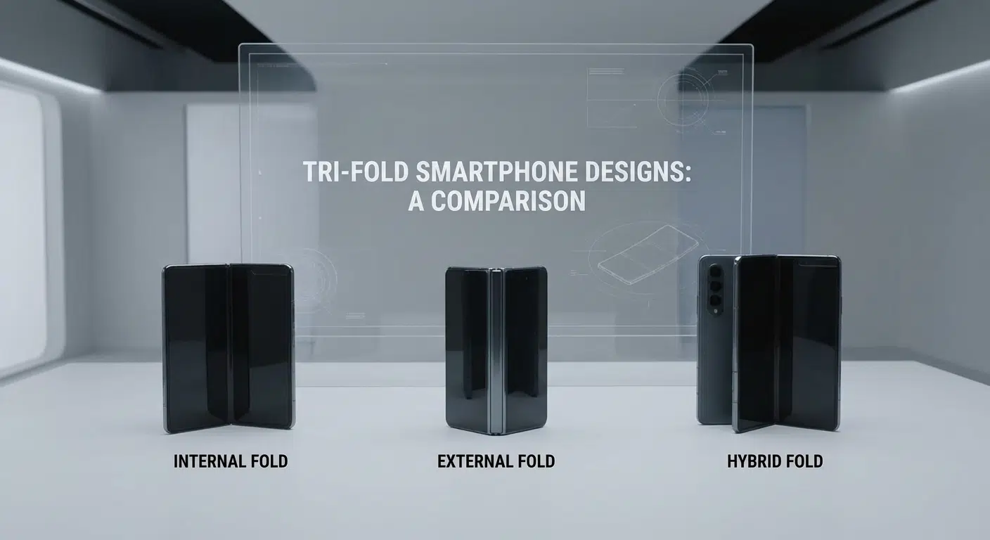 Types of three-piece phone designs